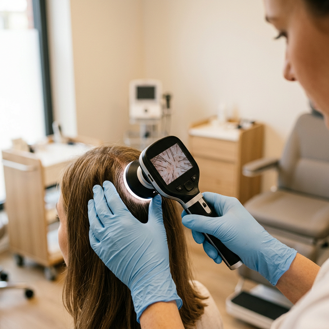 Exame com dermatoscópio